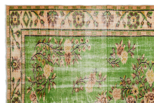 Retro Over Dyed Vintage Rug 6'0'' x 9'1'' ft 184 x 278 cm