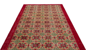 Naturel Over Dyed Vintage Rug 5'10'' x 8'9'' ft 178 x 266 cm