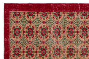 Naturel Over Dyed Vintage Rug 5'10'' x 8'9'' ft 178 x 266 cm