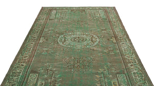 Retro Over Dyed Vintage Rug 5'10'' x 9'4'' ft 178 x 285 cm