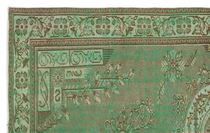 Retro Over Dyed Vintage Rug 5'10'' x 9'4'' ft 178 x 285 cm