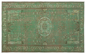 Retro Over Dyed Vintage Rug 5'10'' x 9'4'' ft 178 x 285 cm