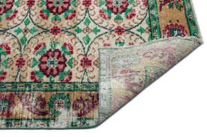 Naturel Over Dyed Vintage Rug 6'2'' x 9'9'' ft 189 x 296 cm