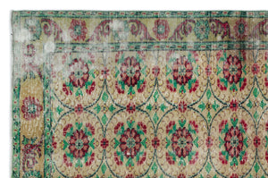 Naturel Over Dyed Vintage Rug 6'2'' x 9'9'' ft 189 x 296 cm