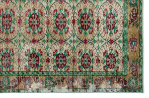 Naturel Over Dyed Vintage Rug 6'2'' x 9'9'' ft 189 x 296 cm