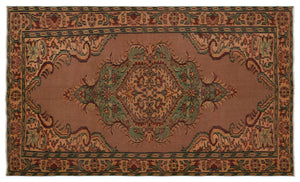 Naturel Over Dyed Vintage Rug 5'1'' x 8'6'' ft 154 x 260 cm