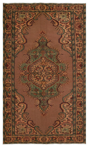 Naturel Over Dyed Vintage Rug 5'1'' x 8'6'' ft 154 x 260 cm