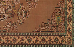 Naturel Over Dyed Vintage Rug 5'11'' x 9'1'' ft 181 x 277 cm