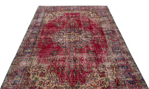 Naturel Over Dyed Vintage Rug 5'5'' x 8'11'' ft 165 x 272 cm