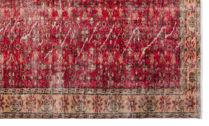 Naturel Over Dyed Vintage Rug 5'10'' x 9'7'' ft 177 x 292 cm