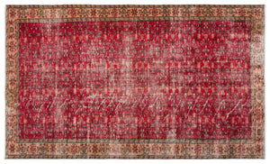 Naturel Over Dyed Vintage Rug 5'10'' x 9'7'' ft 177 x 292 cm