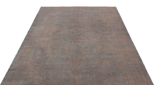 Gray Over Dyed Vintage Rug 5'6'' x 8'10'' ft 168 x 268 cm