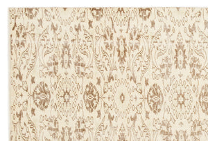 Beige Over Dyed Vintage Rug 5'9'' x 8'8'' ft 174 x 263 cm