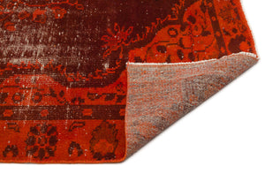 Retro Over Dyed Vintage Rug 5'11'' x 8'11'' ft 181 x 273 cm
