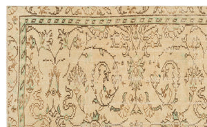 Beige Over Dyed Vintage Rug 4'11'' x 8'0'' ft 149 x 245 cm