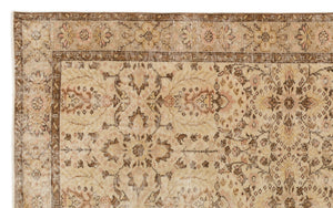 Beige Over Dyed Vintage Rug 5'3'' x 8'10'' ft 161 x 268 cm