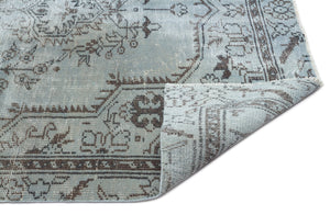 Blue Over Dyed Vintage Rug 5'3'' x 8'10'' ft 159 x 270 cm