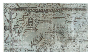 Blue Over Dyed Vintage Rug 5'3'' x 8'10'' ft 159 x 270 cm
