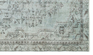 Blue Over Dyed Vintage Rug 5'3'' x 8'10'' ft 159 x 270 cm