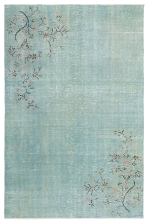 Naturel Over Dyed Vintage Rug 5'11'' x 8'10'' ft 180 x 270 cm