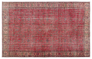 Naturel Over Dyed Vintage Rug 5'6'' x 8'8'' ft 168 x 264 cm