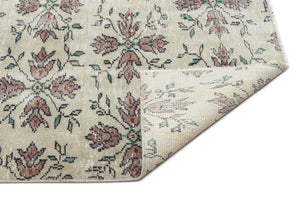 Naturel Over Dyed Vintage Rug 4'10'' x 8'8'' ft 147 x 263 cm