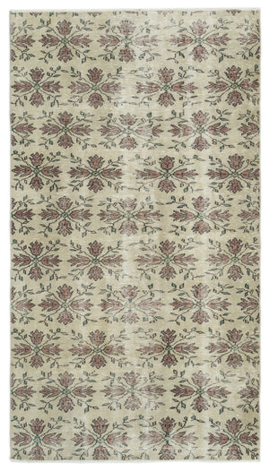 Naturel Over Dyed Vintage Rug 4'10'' x 8'8'' ft 147 x 263 cm