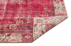 Naturel Over Dyed Vintage Rug 5'5'' x 8'9'' ft 165 x 266 cm