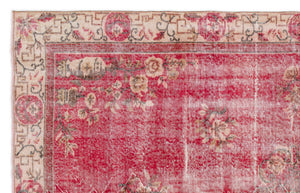 Naturel Over Dyed Vintage Rug 5'5'' x 8'9'' ft 165 x 266 cm