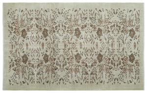 Naturel Over Dyed Vintage Rug 5'10'' x 8'11'' ft 178 x 273 cm