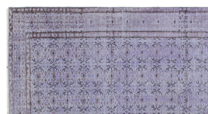 Purple Over Dyed Vintage Rug 5'8'' x 9'7'' ft 173 x 292 cm