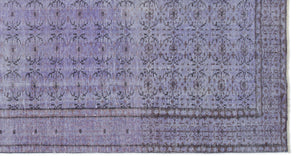 Purple Over Dyed Vintage Rug 5'8'' x 9'7'' ft 173 x 292 cm