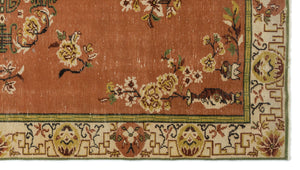 Retro Over Dyed Vintage Rug 5'9'' x 10'1'' ft 176 x 308 cm