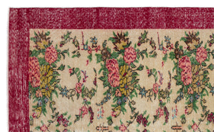 Retro Over Dyed Vintage Rug 6'0'' x 9'8'' ft 184 x 294 cm