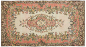 Traditional Design Natural Aged Vintage Rug 5'5'' x 9'10'' ft 165 x 300 cm