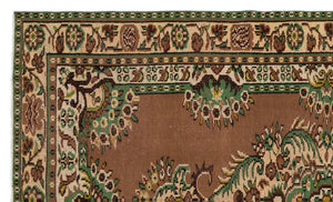 Naturel Over Dyed Vintage Rug 5'10'' x 9'8'' ft 177 x 295 cm