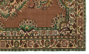 Naturel Over Dyed Vintage Rug 5'10'' x 9'8'' ft 177 x 295 cm