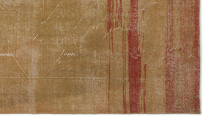 Retro Over Dyed Vintage Rug 5'4'' x 9'2'' ft 162 x 280 cm