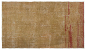 Retro Over Dyed Vintage Rug 5'4'' x 9'2'' ft 162 x 280 cm