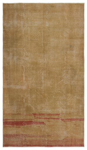 Retro Over Dyed Vintage Rug 5'4'' x 9'2'' ft 162 x 280 cm