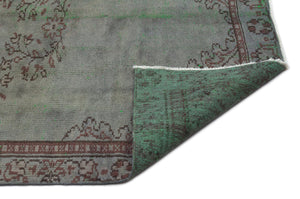 Naturel Over Dyed Vintage Rug 4'8'' x 8'2'' ft 143 x 248 cm