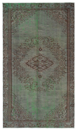 Naturel Over Dyed Vintage Rug 4'8'' x 8'2'' ft 143 x 248 cm