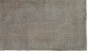 Gray Over Dyed Vintage Rug 5'7'' x 9'6'' ft 170 x 290 cm