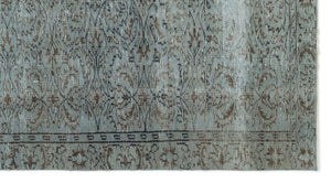 Gray Over Dyed Vintage Rug 4'8'' x 8'6'' ft 142 x 258 cm