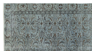 Gray Over Dyed Vintage Rug 4'8'' x 8'6'' ft 142 x 258 cm