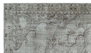 Gray Over Dyed Vintage Rug 5'3'' x 8'11'' ft 159 x 273 cm