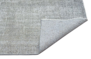 Gray Over Dyed Vintage Rug 5'2'' x 8'4'' ft 157 x 253 cm