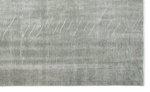 Gray Over Dyed Vintage Rug 5'2'' x 8'4'' ft 157 x 253 cm