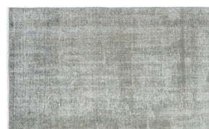 Gray Over Dyed Vintage Rug 5'2'' x 8'4'' ft 157 x 253 cm