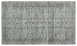 Naturel Over Dyed Vintage Rug 5'7'' x 9'1'' ft 171 x 278 cm